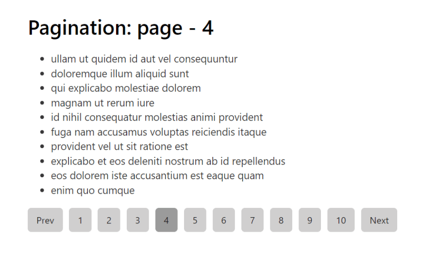 Pagination In Vanilla JavaScript